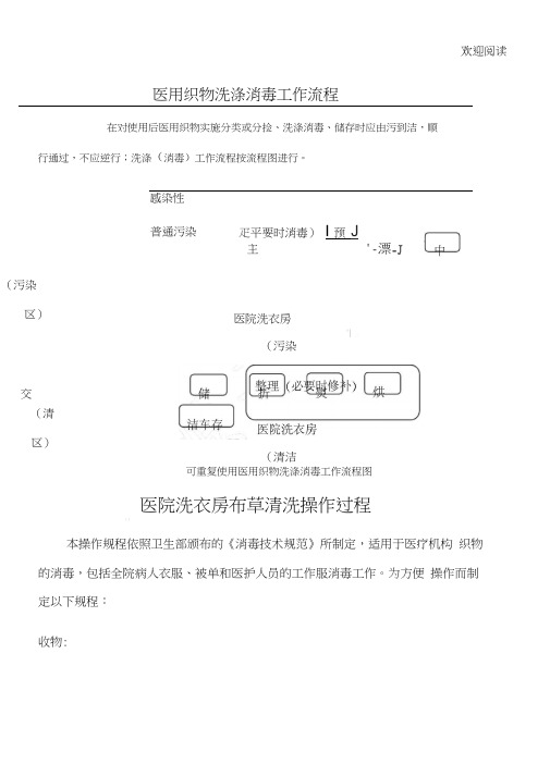 医院洗衣房流程图