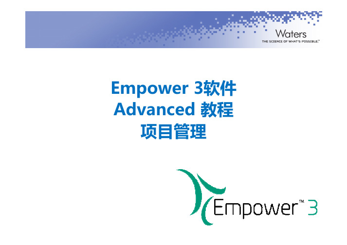 E3 Advanced 3 Empower 项目管理