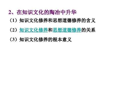 高二政治思想道德修养与科学文化修养(1)(PPT)2-2