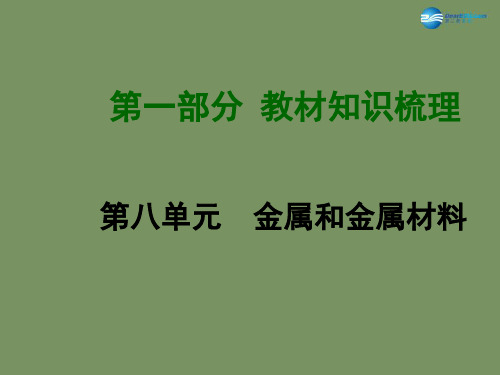 九年级化学第8单元复习课件