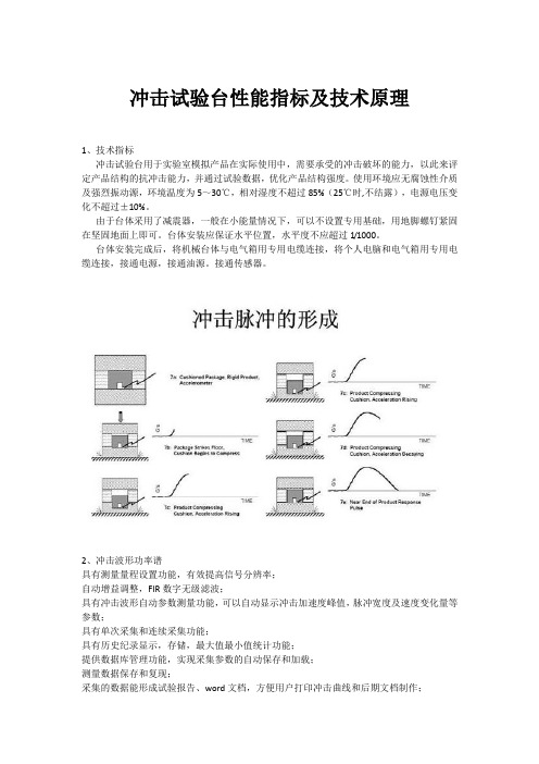 冲击试验台性能指标及技术原理