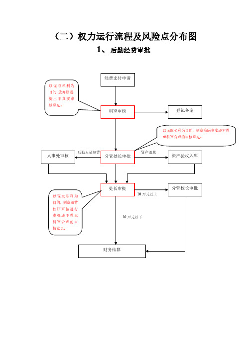 二权力运行流程及风险点分布图