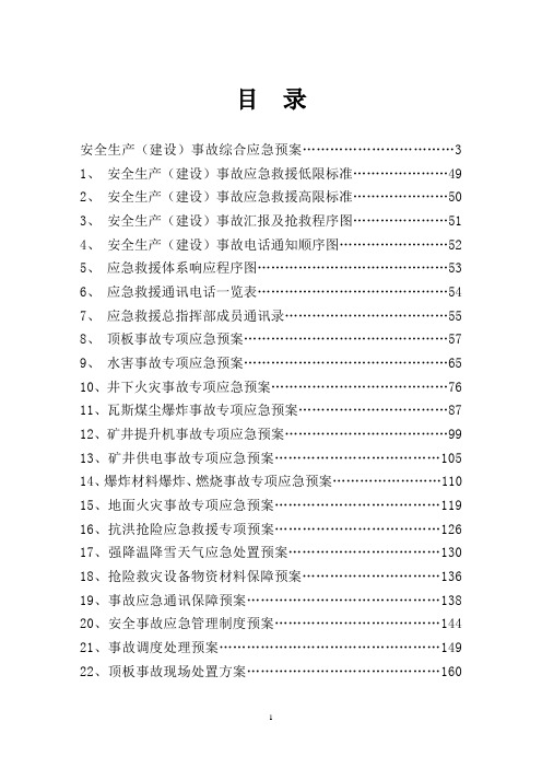 煤矿应急预案(完整版)