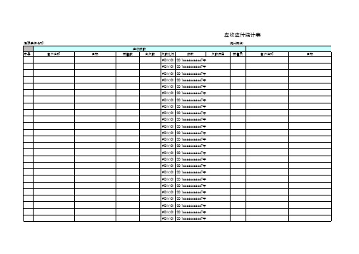 应收应付统计表含计算公式