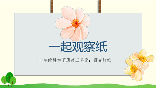苏教版《观察》完整版PPT1