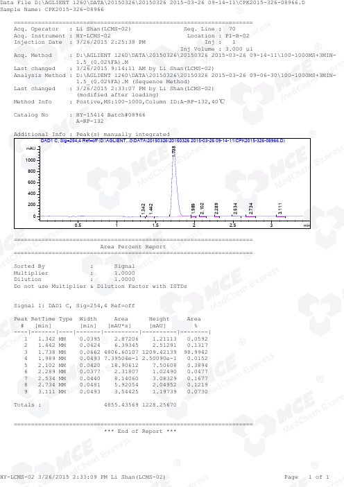 Vortioxetine_LCMS_08966_MedChemExpress