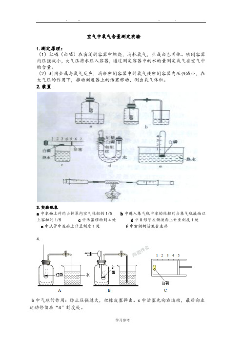 空气中氧气含量测定实验