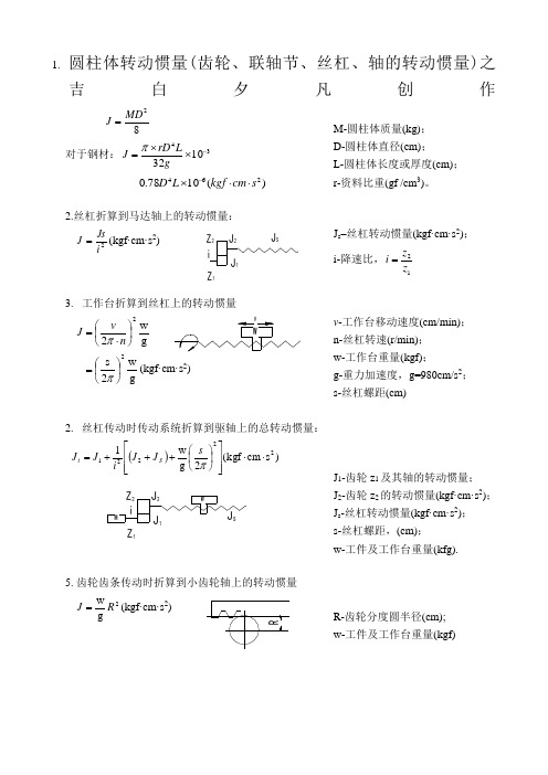 转动惯量计算公式-转动惯量公式