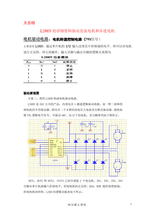 L298N的详细资料