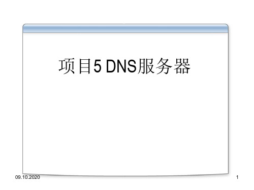 项目5DNS服务器精品PPT课件