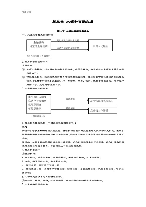 反洗钱培训之三：大额和可疑交易报告材料