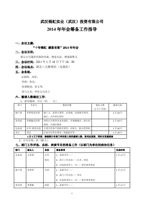 2014年年会筹备工作指导 (1)