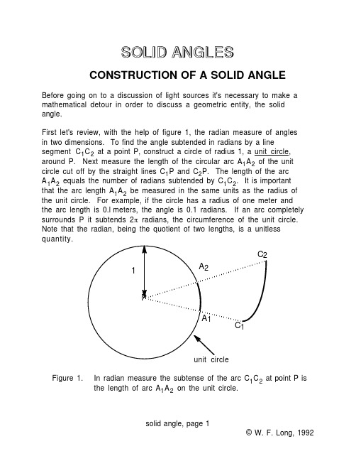 Solid_Angle 立体角计算