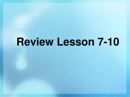 review冀教版五年级上册lesson7-10China,Canada,the UK,the US