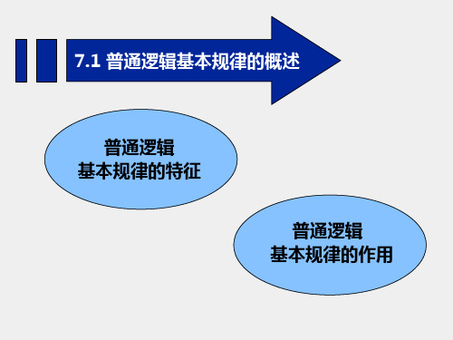 逻辑学教程第五版课件普通逻辑课件5