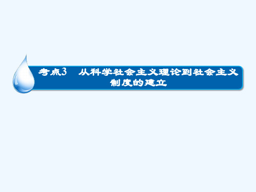 从科学社会主义理论到社会主义制度的建立课件新人教版课件