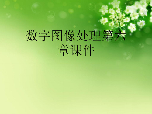 数字图像处理第六章课件优秀课件