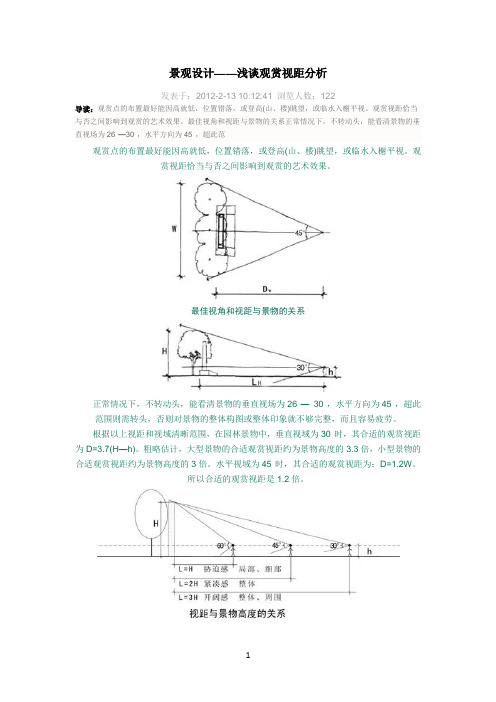 视距分析