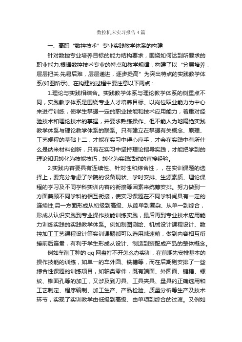 数控机床实习报告4篇_实习报告_