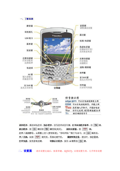 黑莓8310说明书