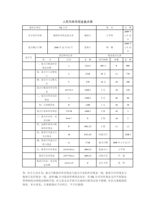 审计学第二次作业答案