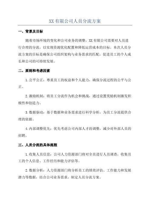 XX有限公司人员分流方案