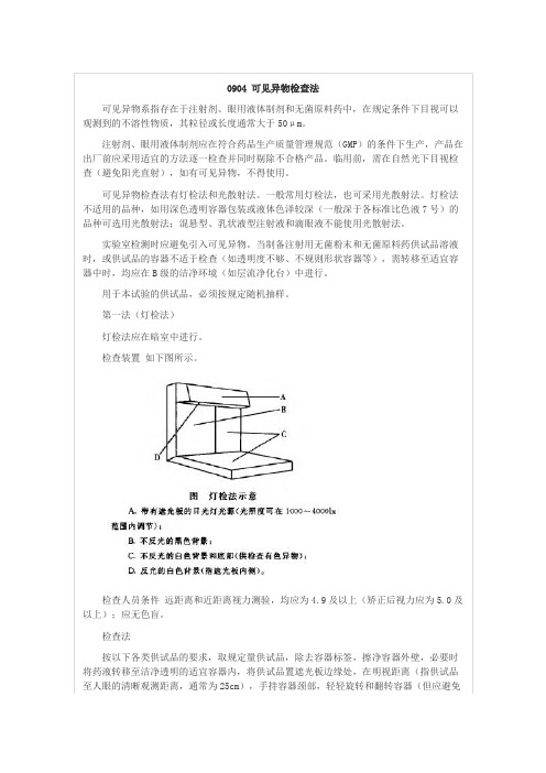 0904可见异物检查法