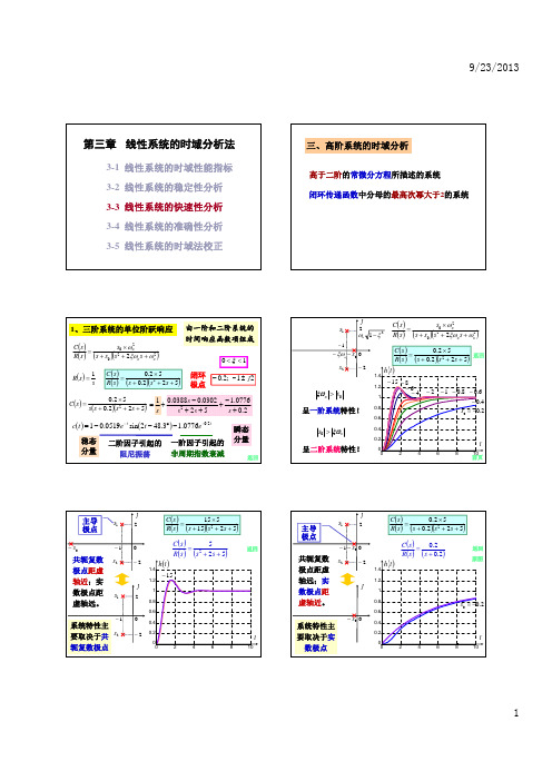 自动控制原理 ch 3-3 快速性分析——高阶系统