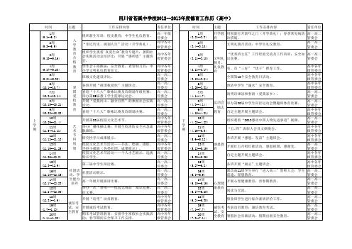 2012--2013年德育工作历1