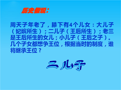 高一历史课件1.1《第一节  中国早期政治制度的特点》123(人民版必修1)