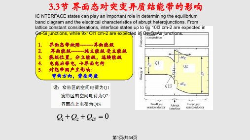 异质结的能带图剖析PPT课件