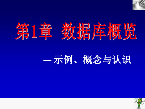 《数据库基础教程(第2版)》教学课件—01数据库概览