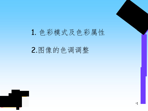 PS讲图象的色彩调整PPT演示课件