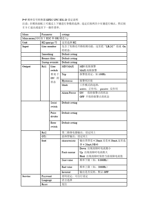 KFD2-UFC-EX1_D设定说明