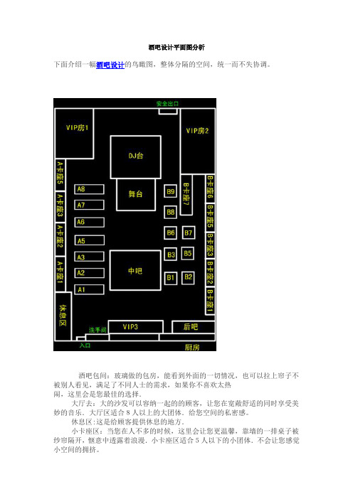 酒吧设计平面图分析