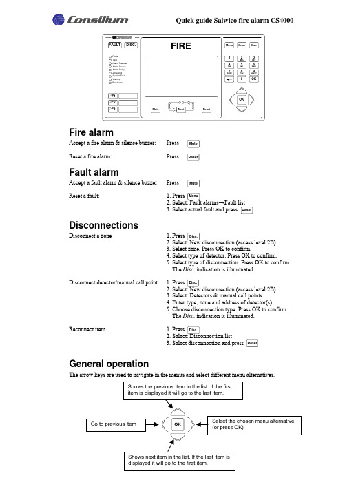 康士廉船舶火警探测系统说明书fire alarm CS4000