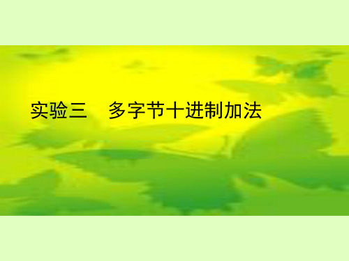 多字节十进制加法