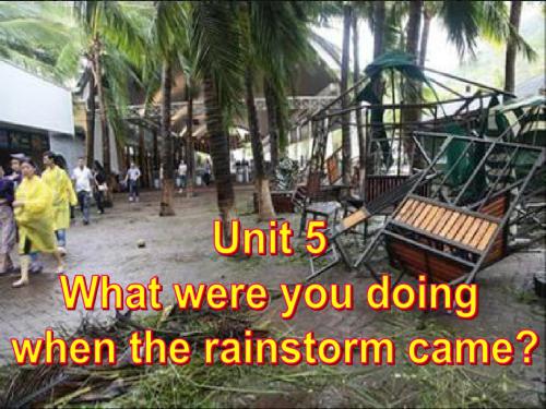 八年级下英语unit5what_were_you_doing_when_the_rainstorm_came_Section_A_