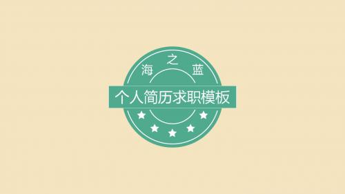 个人简历ppt模板24