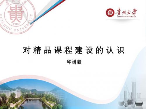 对精品课程建设的认识