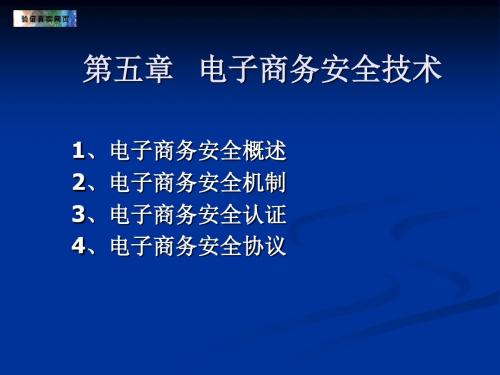 第五章电子商务安全技术-精品