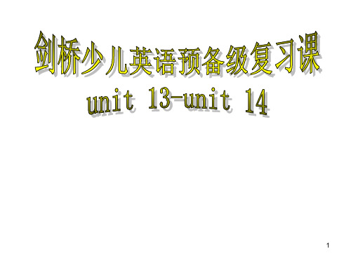 剑桥少儿英语预备级B_Unit_13-14(共41页)