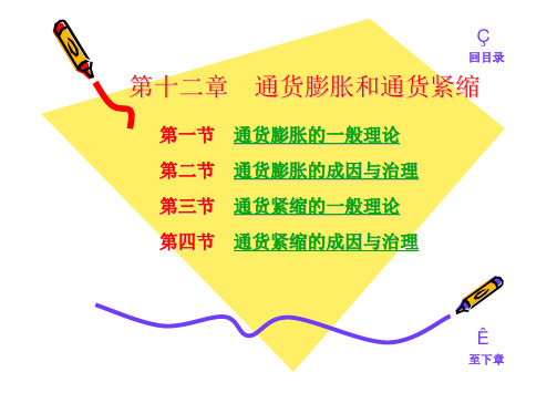 金融学12-第12章 通货膨胀和通货紧缩