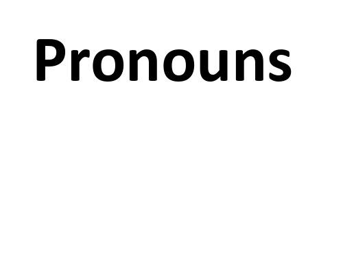 Pronouns(1)代词