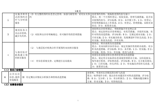 综合医院等级评审标准细则