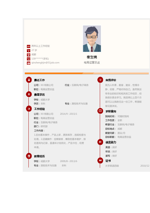 电商运营总监求职