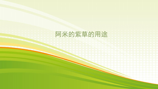 选择阿米的紫草,给你想要的