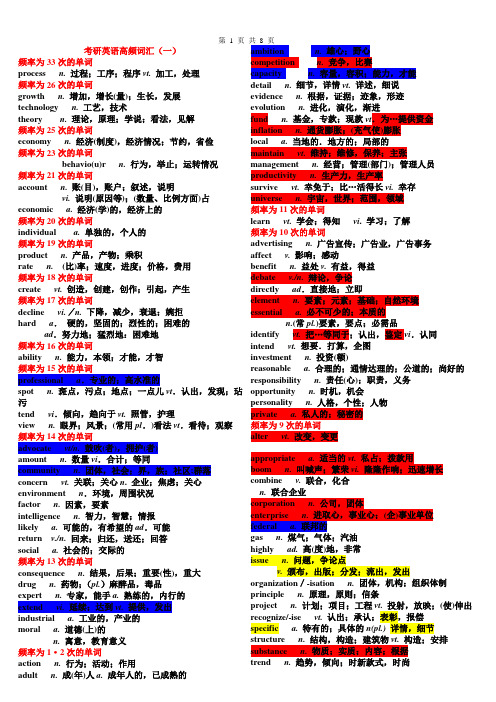 R高频词汇