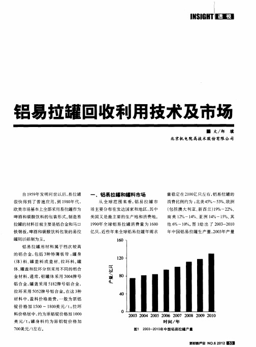 铝易拉罐回收利用技术及市场