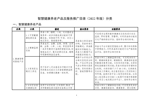 智慧健康养老产品及服务推广目录